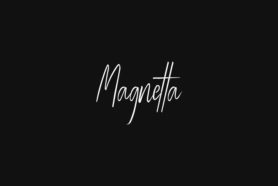Пример шрифта Magnetta #1